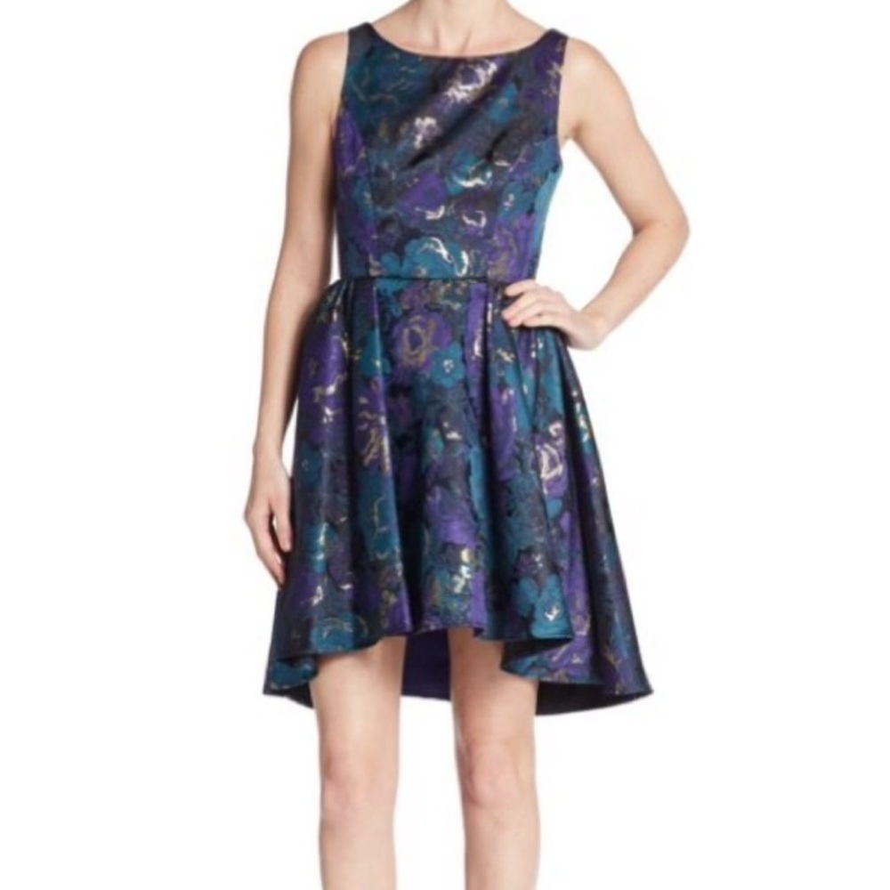ABS Floral Jacquard Cutout Fit-And-Flare Dress Allen Schwartz - Size 2 NEW!